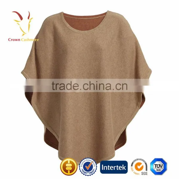 Women Merino Wool Knit Plus Size Ponchos photo-4