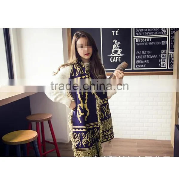 Korean Style Fashion Latest Design Long Acrylic Candy Color Choice Elegant Wear Shawl Scarf Womens photo-6