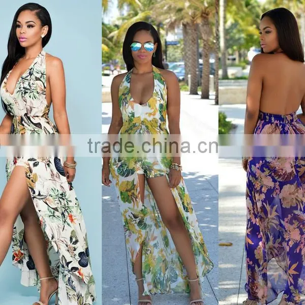 Walson 2017 Ladies Fashion Dresses With Pictures Women Printed Chiffon Dresses photo-3