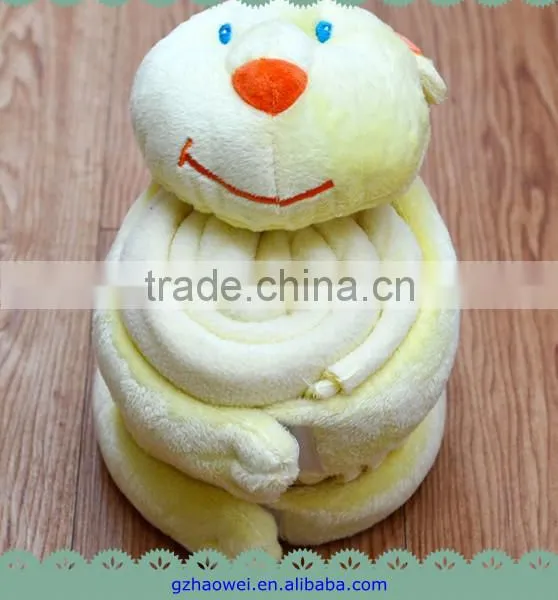 Cute 3D Animal Character Coral Fleece Baby Blanket photo-3