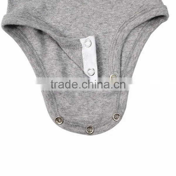 Wholesale Baby Cotton Romper Long Sleeve Blank Baby Onesie photo-2