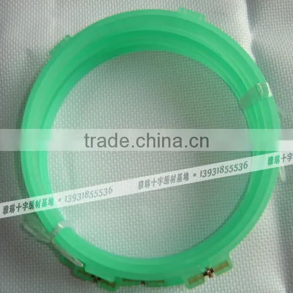 China Wholesale Colorful Embroidery Frames Plastic Hoops Frosted Embroidery Hoop Craft Hoops Cross Stitch 15cm photo-4