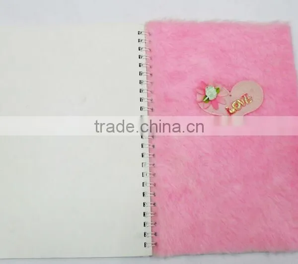 Novel Custom Cartoon Plush Cover Notebook Diary photo-5