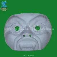 Eco-friendly Molding Pulp Tray, Paper Party Mask,can DIY Drawing