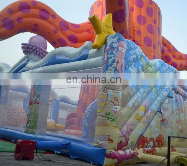 Cheap 2017 Octopus Yard Inflatable Amusement Park,Inflatable Fun City,Inflatable Playground For Kids photo-3