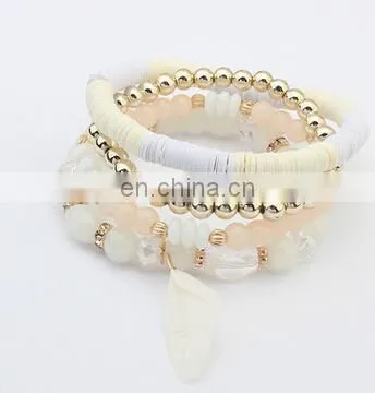2017new Fashion Jewelry Bohemian Bracelet Beads Bracelet With Small Feathers photo-3