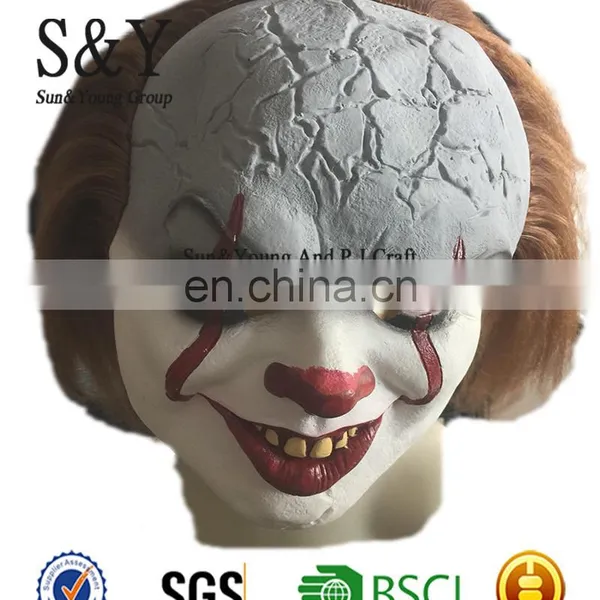 Clown Mask Halloween Costume Creepy Clown Mask With High Quality Latex