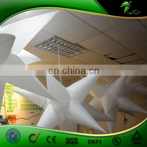 Stage Decorations Inflatable LED Ceiling Lighting Star Shaped Light Balloon photo-4