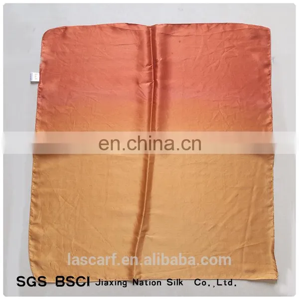 100% Pure Silk Handkerchief Gradient Scarf photo-2