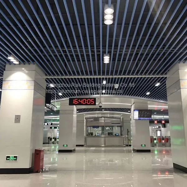 Metro Station Aluminum Tube Ceiling/Aluminum Ceiling for Matro Station/Aluminum Linear Ceiling photo-3