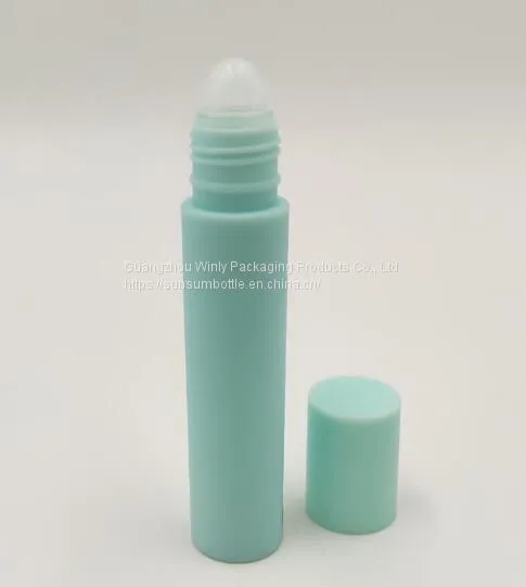 Mini Size Mint Green Plastic Lipstick Tube Bottle With Roll Ball