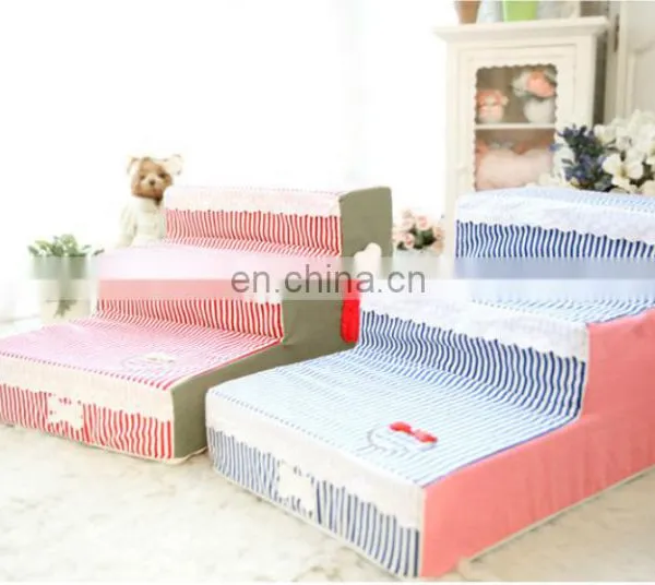 Washable Pet Steps/Stairs With Soft Plush Fabric for Dogs and Cats by Best Pet Supplies photo-5