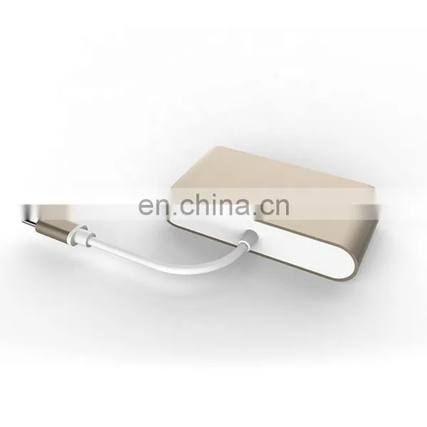 Aluminium Alloy PVC 4 in 1 Usb 2.0 Type c Adapter photo-3