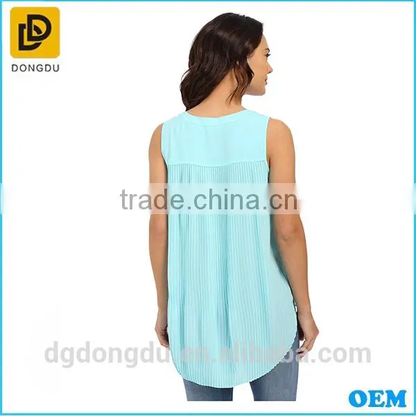 New Arrival 2016 Lady Fashion Cutting Blouse Latest Fashion Blouse photo-4