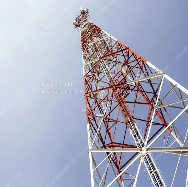 Galvanized Microwave Antenna And Communication Self Supporting Tower