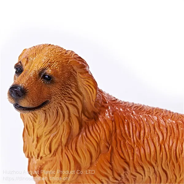 Realistic Solid Resin Plastic Home Pet Series Animal Figure Golden Retriever Puppy Dog Model Gift photo-4