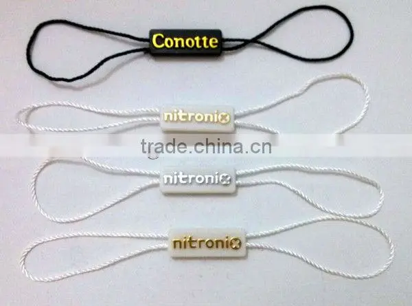 Factory Custom Black Plastic Hang Tag/string Seal With Logo Printing for Sale photo-3