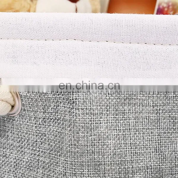 Art Baby Cloth Basket Storage Decorations Office Supplies Gifts Organizer With Two Cotton Rope Handles photo-3