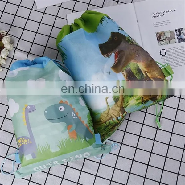 Drawstring Bag Non Woven Backpack Custom Printed Eco Friendly for Kids photo-2