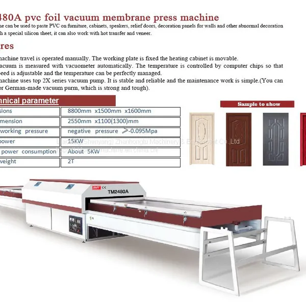 Vakum Membran Pres Makinesi ZHT TM2480A photo-4