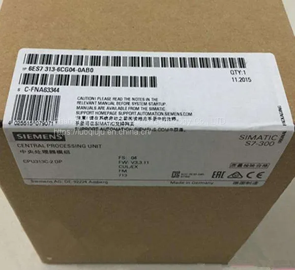 6ES73136CG040AB0 Siemens PLC S7-300 SIMATIC S7-300,CPU