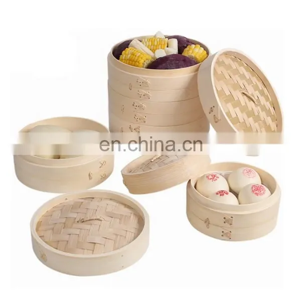 Eco-friendly High Quality Round Food Bamboo Steamer