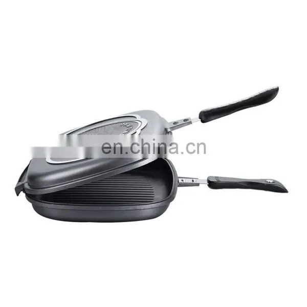 Hot Sale Korea Portable BBQ Grill Double Sided Grill Pan photo-4