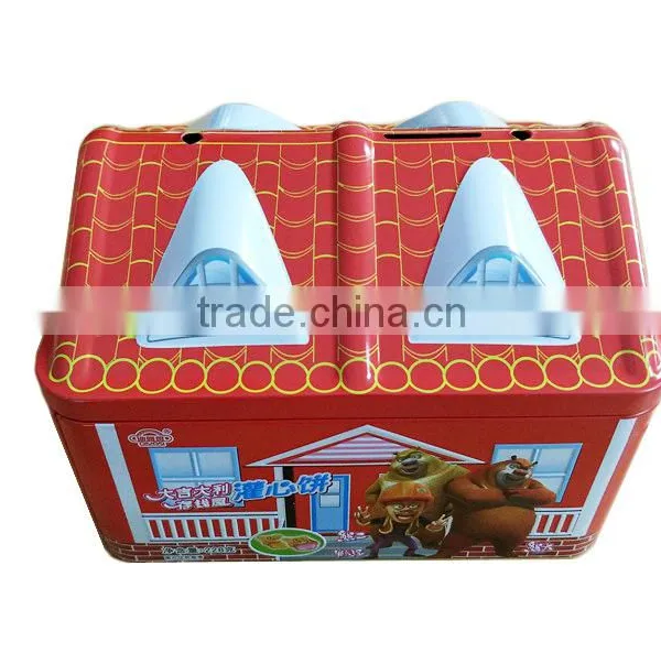House-shape Piggy Tin Bank photo-2