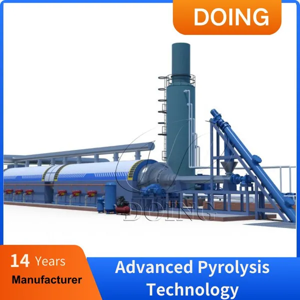 DOING Profitable Model 0.1-15ton Per Day Rubber Pyrolysis Machines Tyre Pyrolysis Plant Waste Tyre Pyrolysis Plant photo-5