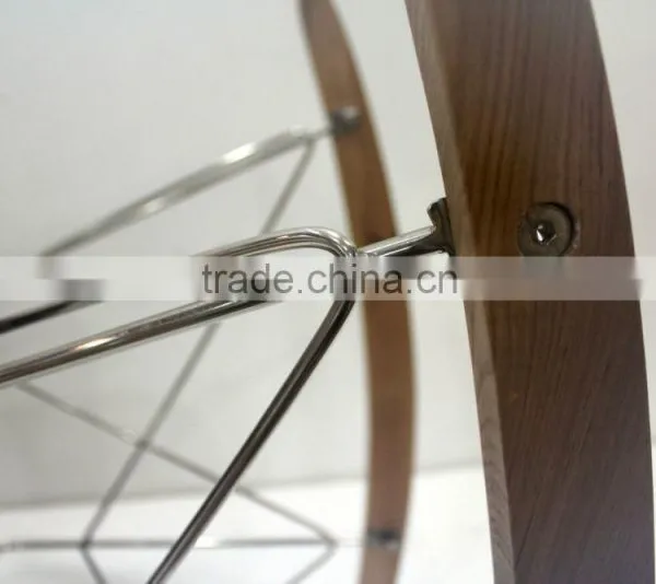 Replica Designer Fiberlgass Material Stainless Steel Frame ARA Armchair/rocking Chair With Wooden Base photo-4