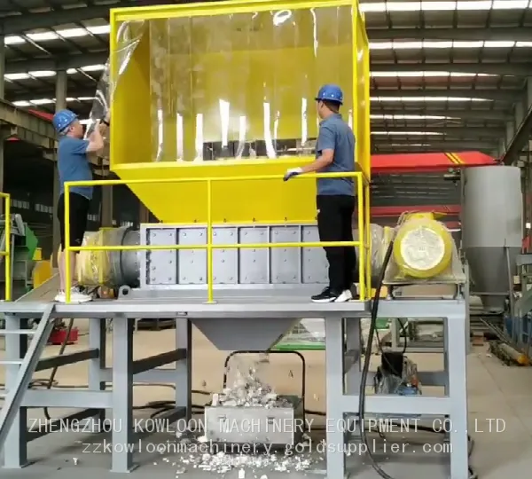 Pyrolysis Tire Steel Wire Shredding Machine Steel Wire Bundle Impurities Removal Shredder Machine photo-3