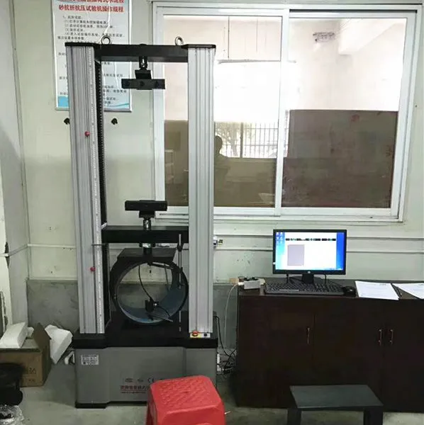 20KN Plastic Pipe PVC PP PE Tube Ring Stiffness Pressure Strength Testing Machine photo-4