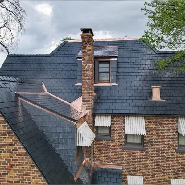 Natural slate tiles, slate roof tiles, black shale tiles, stone tiles, European Villa Roof Slate Tile Case