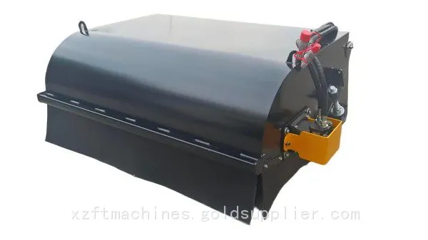 Universal Skid Steer Sweeper With Side Brush Pick-up Broom Sweeper Attachment for Dust Control,Gravel Cleaning,Snow Removal and Site Cleanup photo-2