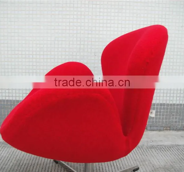 Fiberglass Modern Restaurant Swan Chair Yellow photo-4