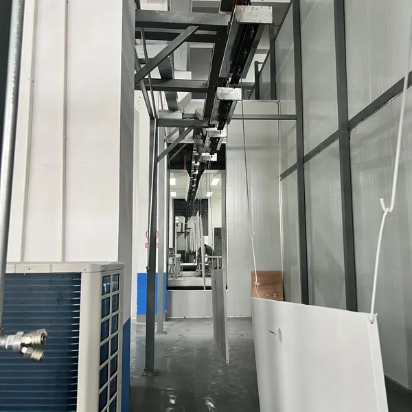 Compact Space‑saving Iron cabinet powder coating line for medium‑sized iron‑cabinet fabrication factories