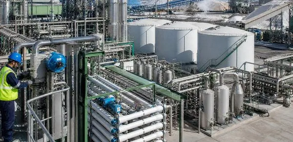 Gereinigtes industrielles Chlorgas zur Entkeimung bei der Wasseraufbereitung