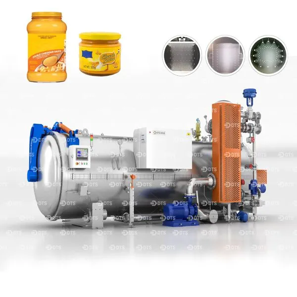 High Temperature Sterilization Equipment for Canned Cheese Sauce – Water Spray Retort