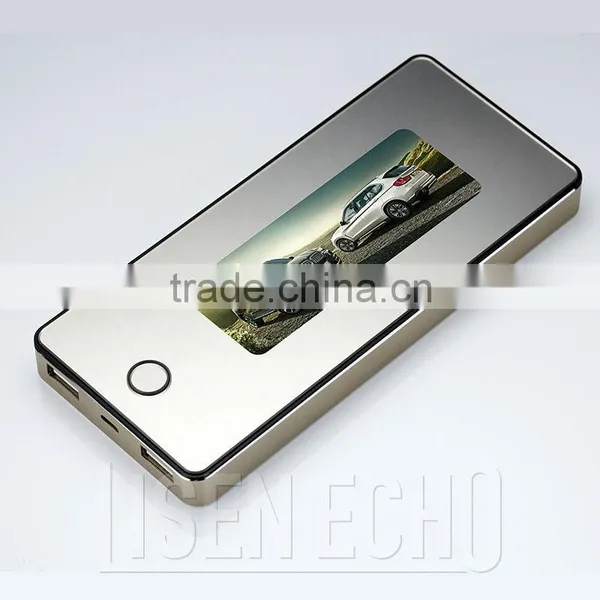 Exclusive High Capacity 8000mah Polymer Cell Best Material Cell Phone Charger HD Advertising Display Portable Power Pack