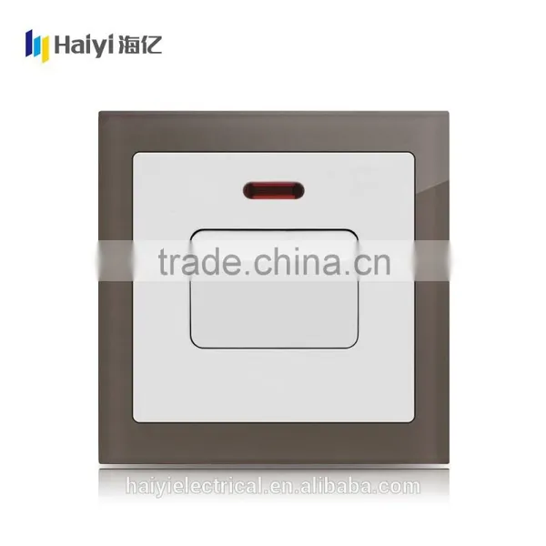 High Quality Coffee Glass Panel Electric Wall Switch, Touch Fan Speed Switch photo-5