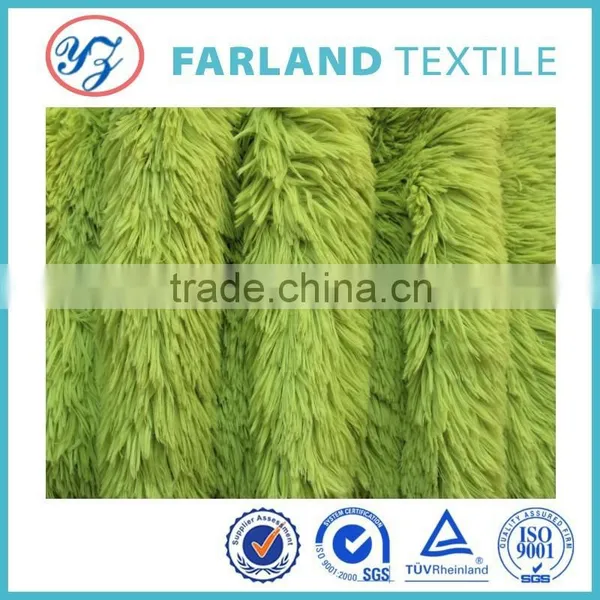 100% Polyester Fabric Roll With High Quality Plain Pattern Long Pile photo-2