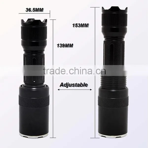 (160015) Rechargeable Camping Outdoor Waterproof 18650 Battery Zoomable Torch Led photo-4