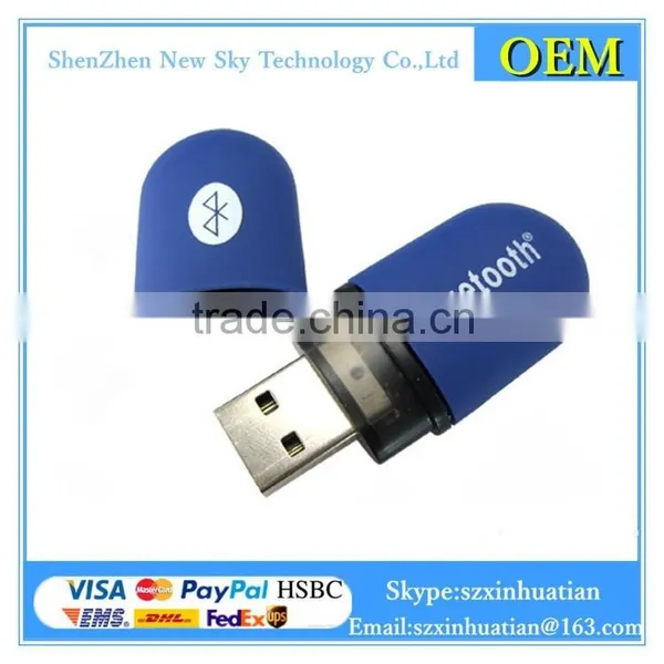 Blue Bluetooth USB V2.0 EDR Dongle Mini Wireless Adapter for PC Laptop photo-2