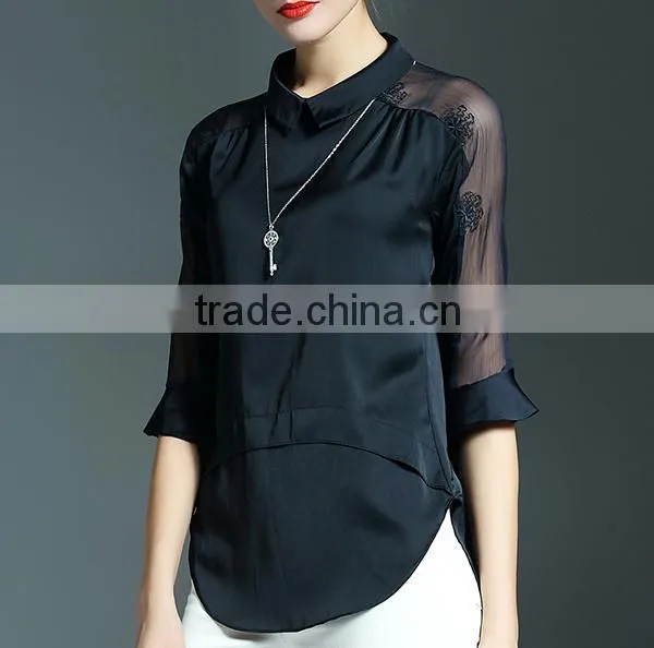 Apparel Manufacturers China Apparel Shirt Stand-up Collar Shirt photo-5