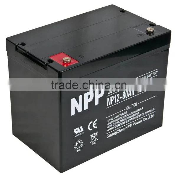 12v80ah AGM Storage Battery for UPS photo-2