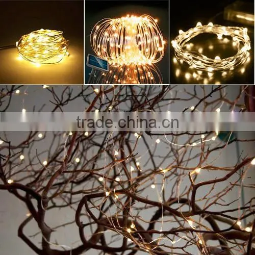 Fullbell Low Voltage Lighting 7ft 20 LEDS Warm White Starry Lights Fairy Lights Ultra Thin String Copper Wire AA Battery Powered photo-4