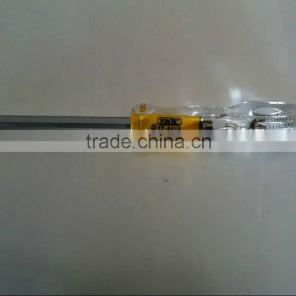 China Manufacture Hot Sell AC100-500V Acrylic Crystal Handle and 6150 CR-- V Tool Rod Screwdriver Type Voltage Tester photo-3