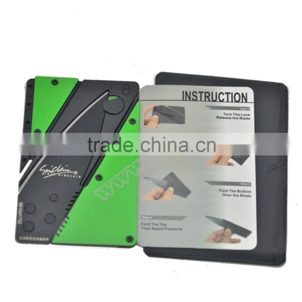 HOT!! 2016 Srainless Steel Credit Card Knife for Camping and Hiking Equipment Quality Choice photo-3