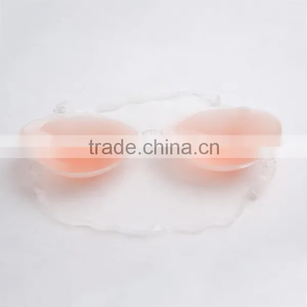OEM Silicone Breast Cup Adhesive Girls Hot Sexy Front Clip Bra photo-3