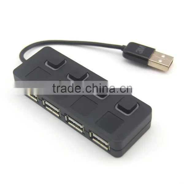 Factory Price USB 3.0 Hub 4 Ports Speed 5Gbps for PC Laptop With On/off Switch WHITE photo-4